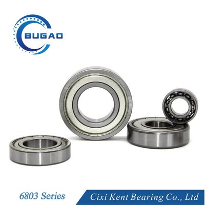 Rolamento de aço de tamanho padrão Rolamento de esferas 6803 para motor de ar condicionado 17*26*5mm