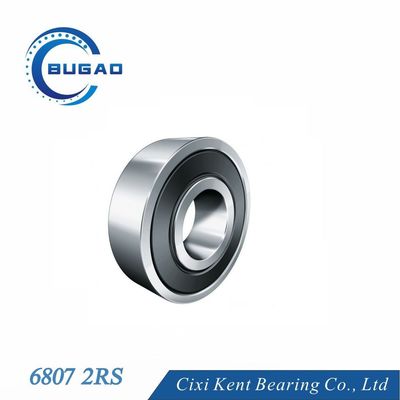 Rolamento de aço Rolamento radial 6807 P5 para rolamentos em miniatura Rolamentos de esferas de ranhuras profundas