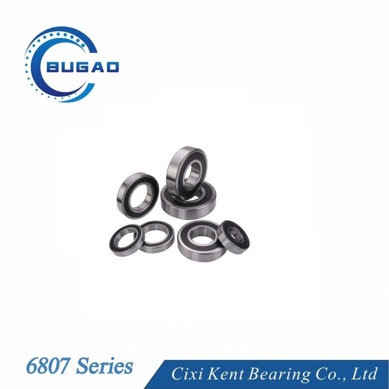 Rolamento de aço Rolamento radial 6807 P5 para rolamentos em miniatura Rolamentos de esferas de ranhuras profundas